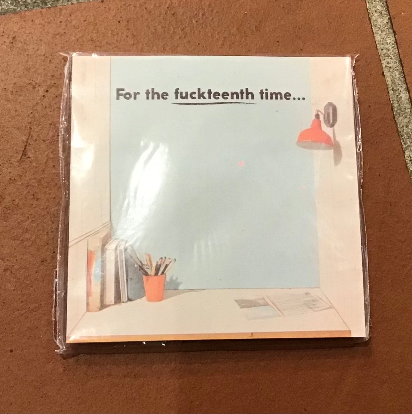 “For the Fuckteenth Time…” Sticky Note Pad