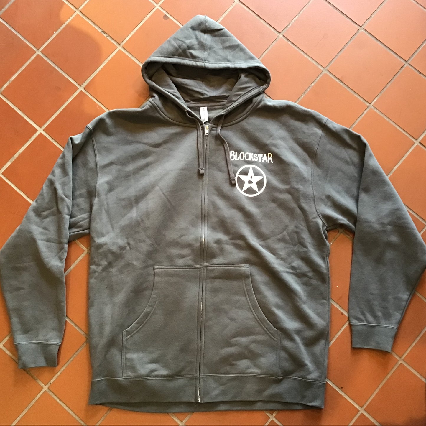 Ultimate Blockstar Charcoal Zipped Hoody