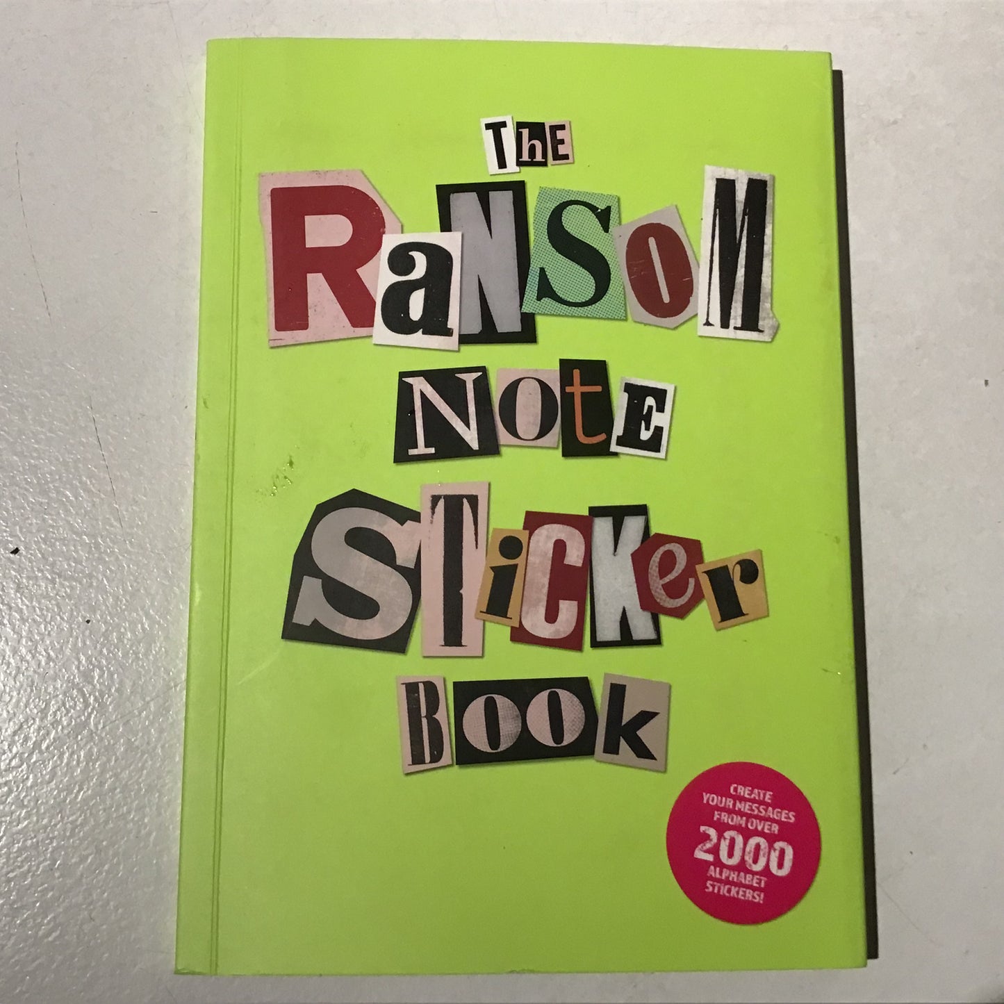 Ransom Note Sticker Book