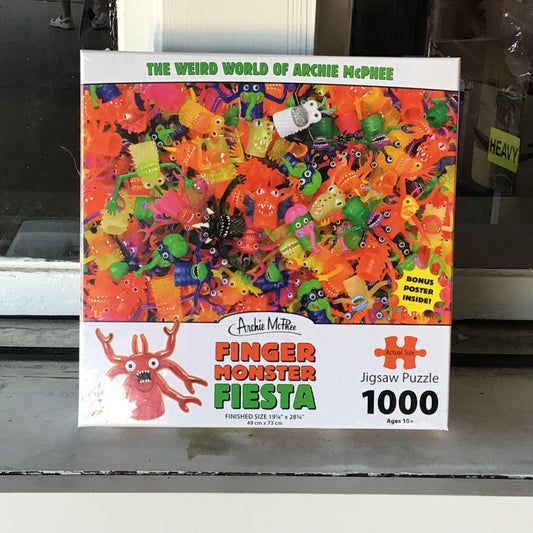 Finger monster fiesta jigsaw puzzle ￼