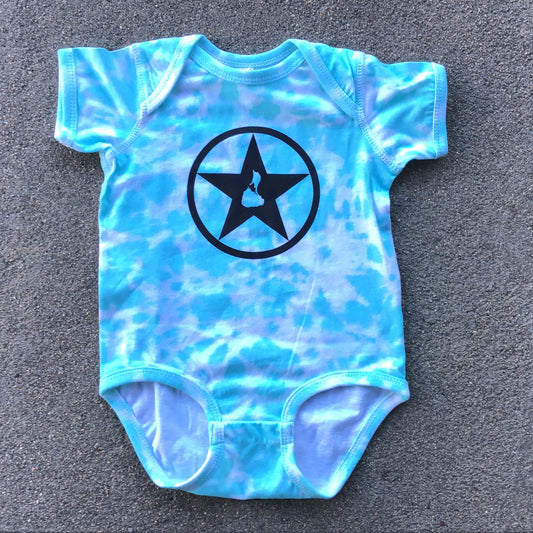 Island Tie Dye Blockstar Onesie