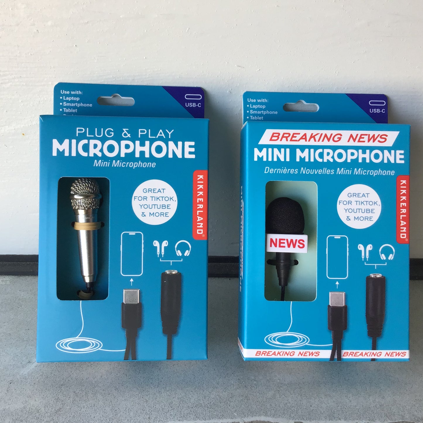 Plug and play mini microphones