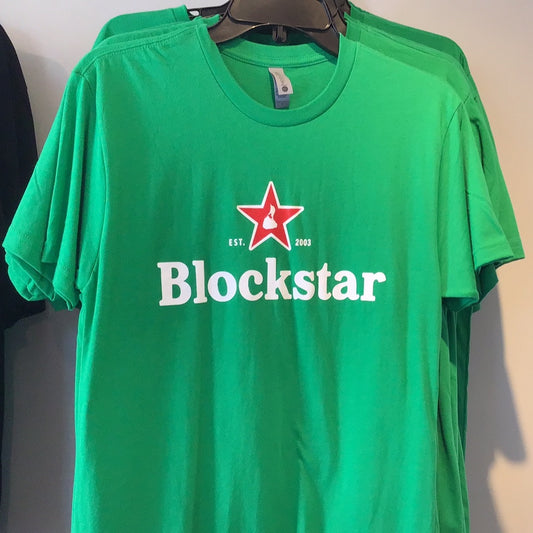 Blockstar beer shirt