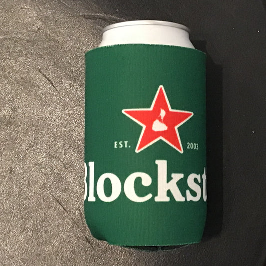 Green Blockstar Koozie