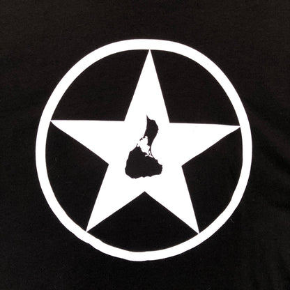 Men's Black with White Blockstar T-Shirt