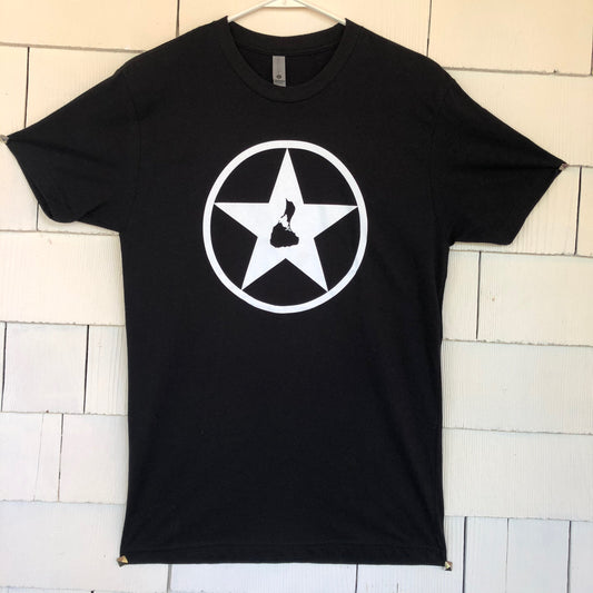 Men's Black with White Blockstar T-Shirt