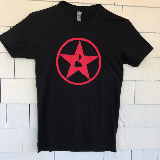 Men's Black with Red Blockstar T-Shirts