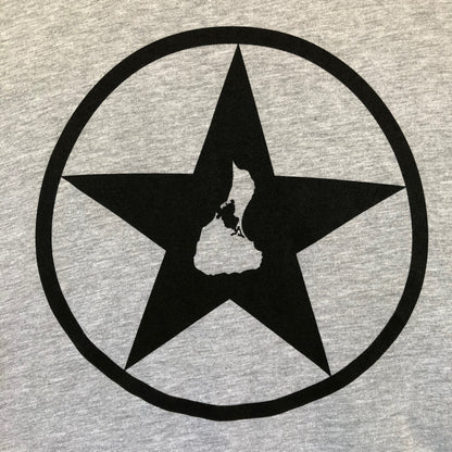 Men's Grey with Black Blockstar T-Shirt