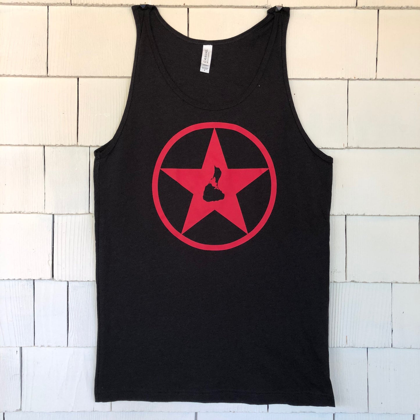 Men's Tank Black with Red Logo